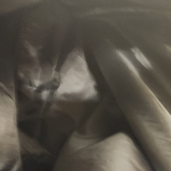 Victoria Secret Black Faux Leather Boho Fringe Backpack Shoulder Bucket Tote Bag - Picture 12 of 12